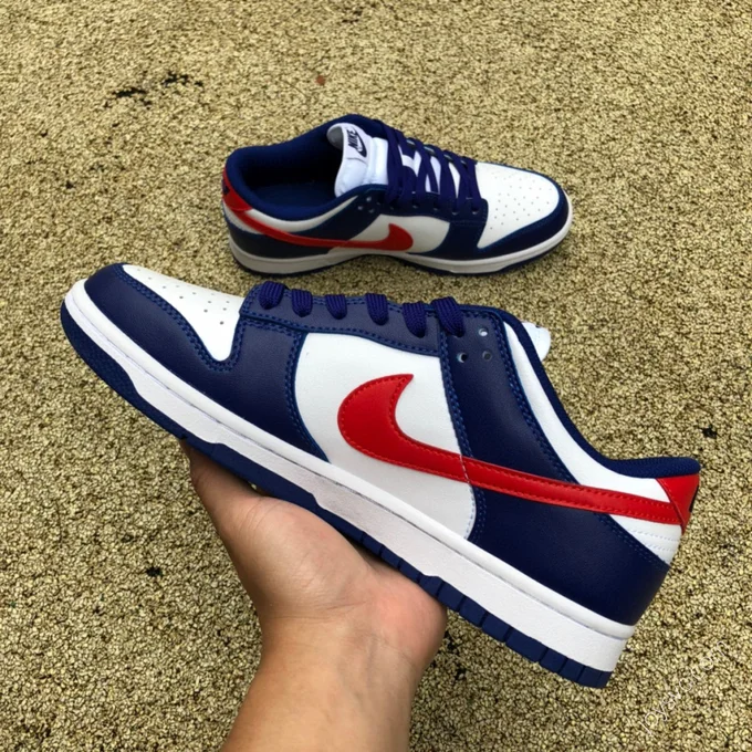 Nike Dunk Low White Blue Red DD1503-119