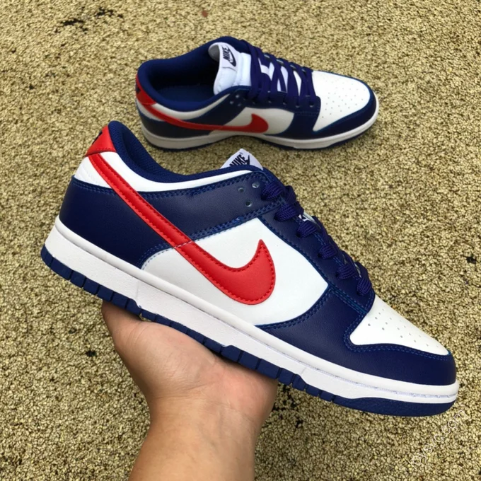 Nike Dunk Low White Blue Red DD1503-119