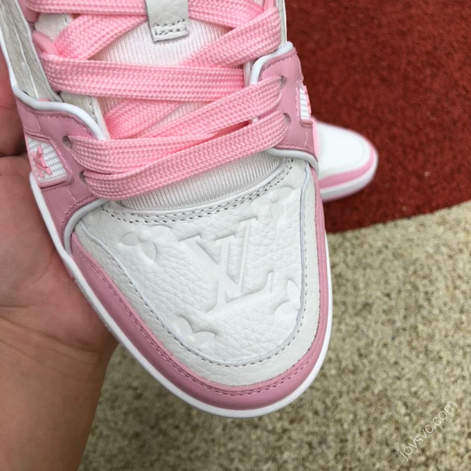 LOUIS VUITTON Trainer White Pink