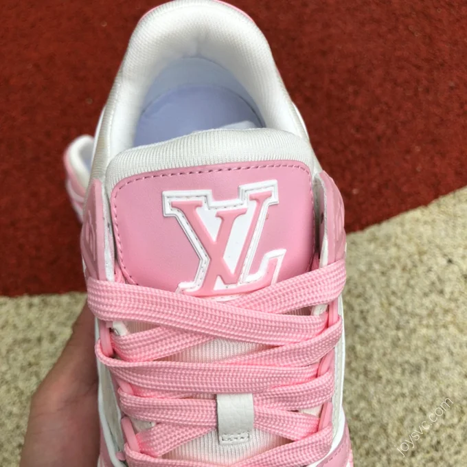 LOUIS VUITTON Trainer White Pink