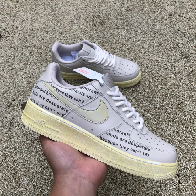 Nike Air Force 1 White/Yellow Sole CW2288-117