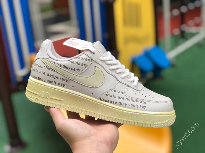 Nike Air Force 1 White/Yellow Sole CW2288-117