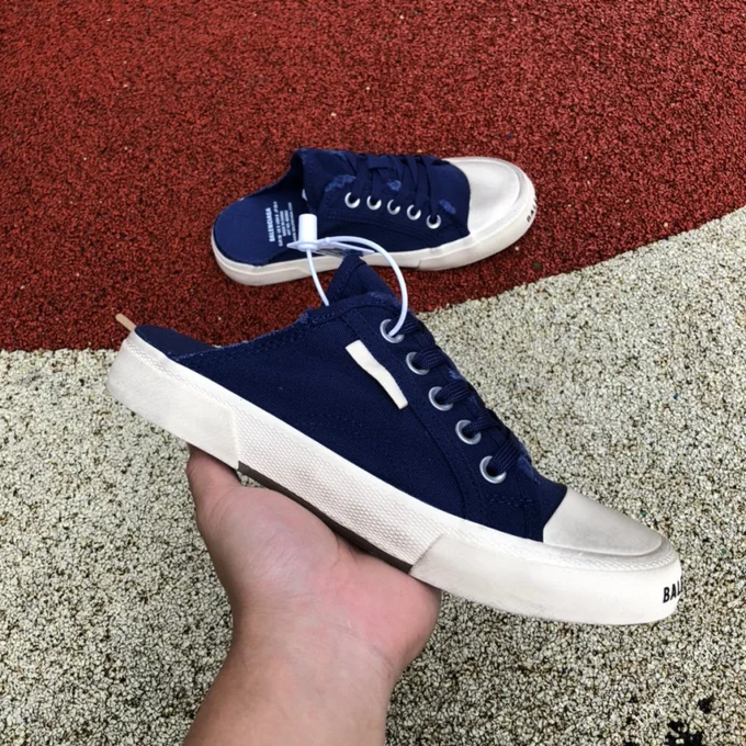 Balenciaga Paris Mule Blue White