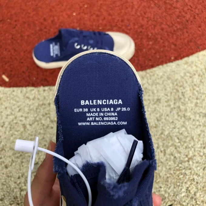 Balenciaga Paris Mule Blue White