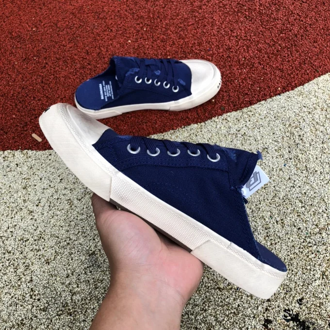 Balenciaga Paris Mule Blue White