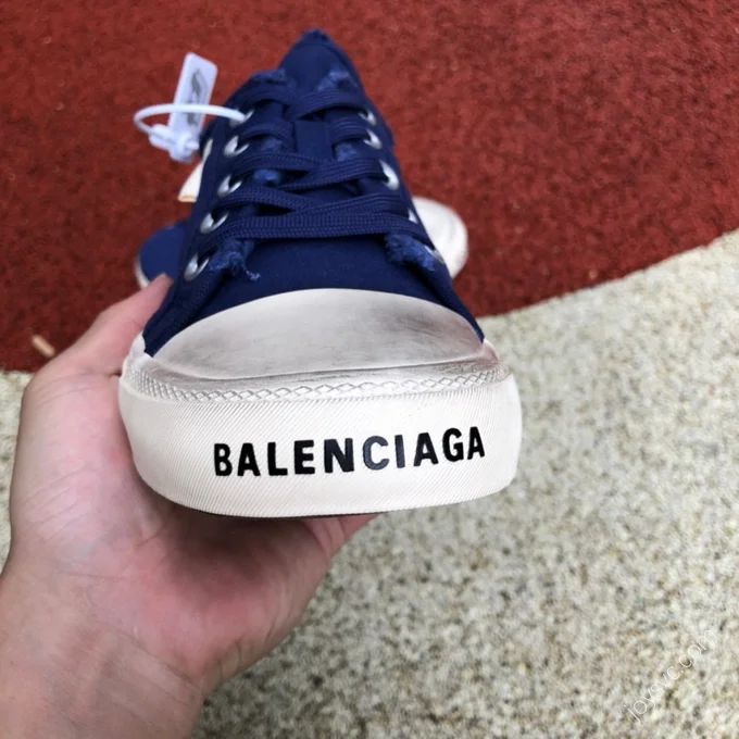 Balenciaga Paris Mule Blue White