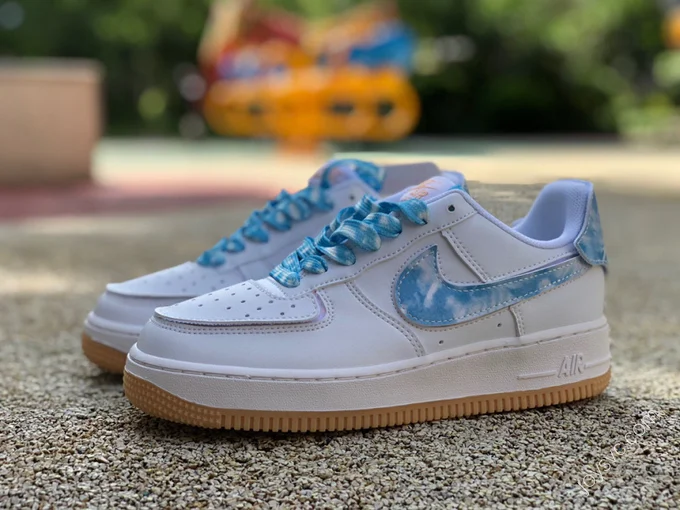 Nike Air Force 1 White/Blue Velcro DM1020-100