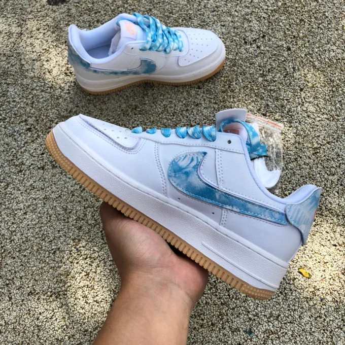 Nike Air Force 1 White/Blue Velcro DM1020-100