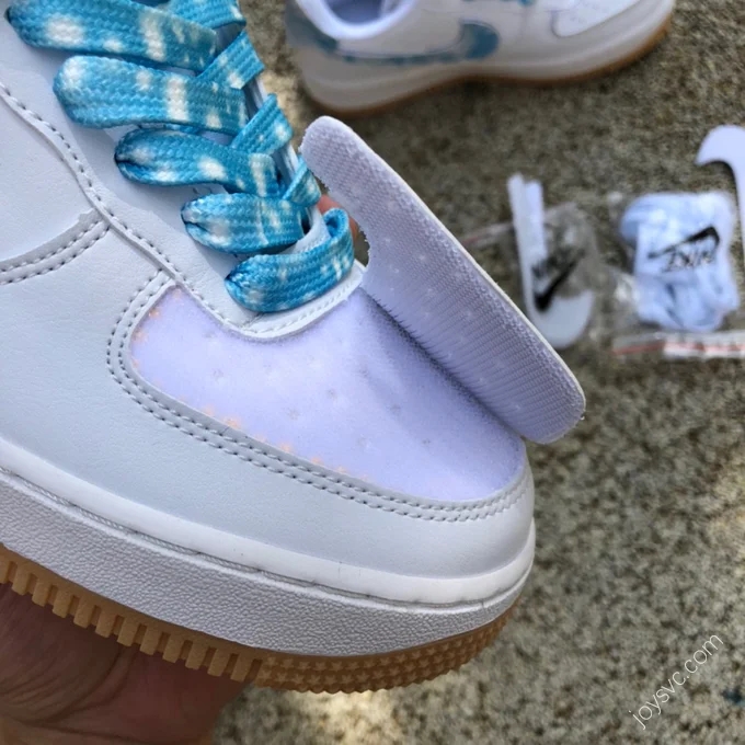 Nike Air Force 1 White/Blue Velcro DM1020-100