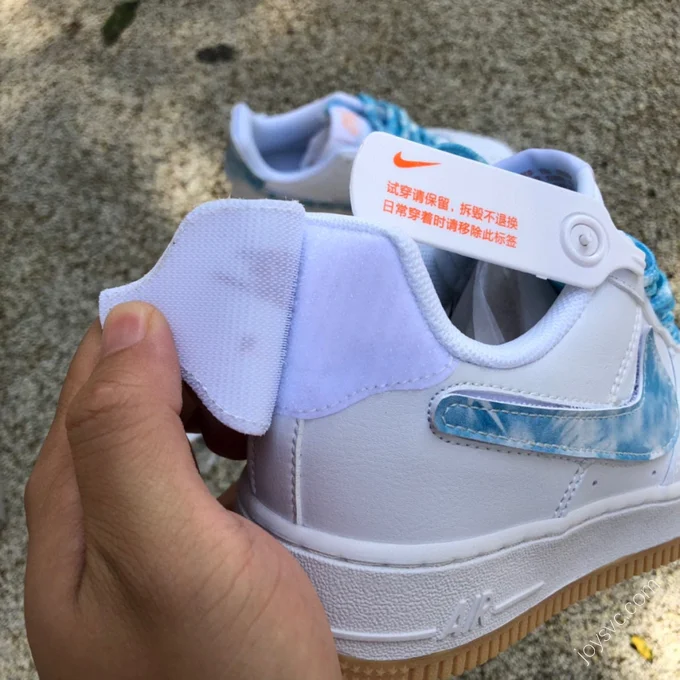 Nike Air Force 1 White/Blue Velcro DM1020-100