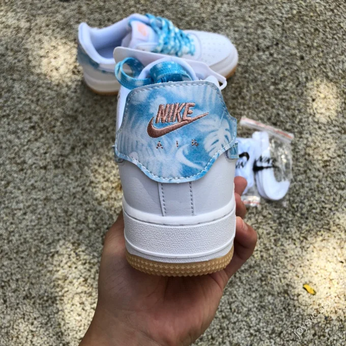 Nike Air Force 1 White/Blue Velcro DM1020-100