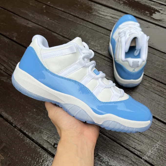 Air Jordan 11 Low UNC North Carolina Blue Basketball Shoes 528895-106