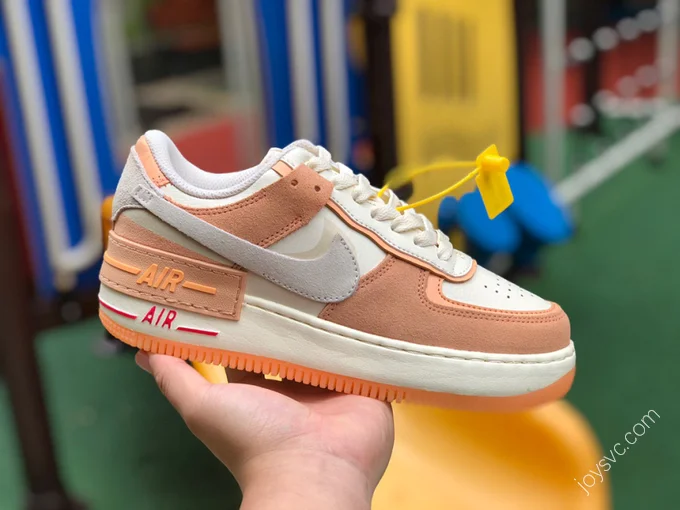 Nike AF1 Shadow Double Swoosh Apricot Orange Sneakers DM8157-700