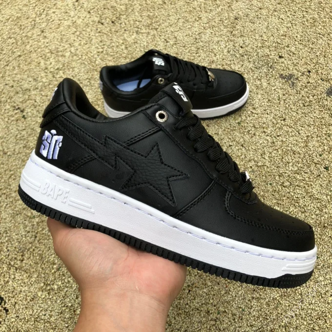 BAPE STA SK8 Black White