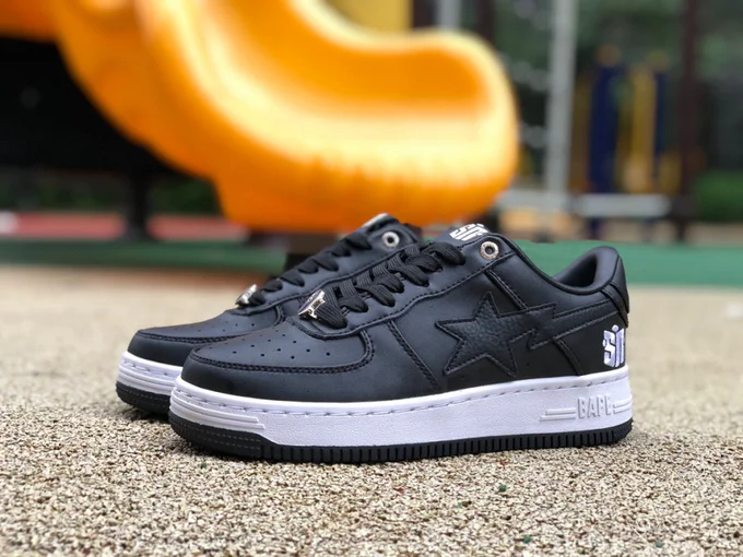 BAPE STA SK8 Black White