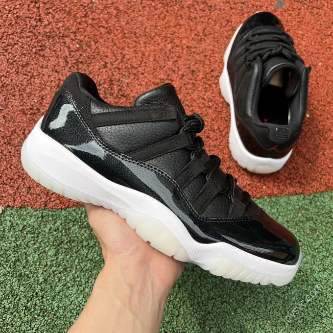 Air Jordan 11 Retro Black White Basketball Shoes AV2187-001