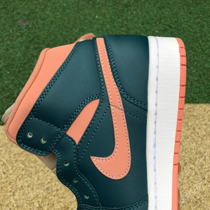 Air Jordan 1 Mid Blue Orange Sneakers BQ6472-308