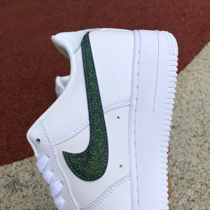 Nike Air Force 1 Low Glitter Swoosh White/Green DH4407-100