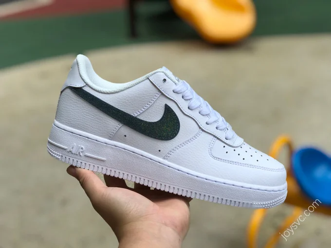 Nike Air Force 1 Low Glitter Swoosh White/Green DH4407-100