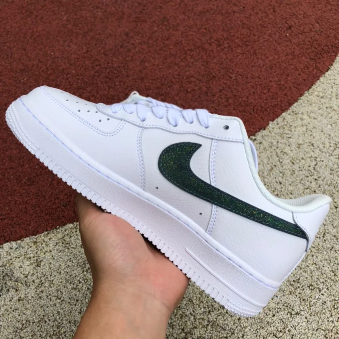 Nike Air Force 1 Low Glitter Swoosh White/Green DH4407-100