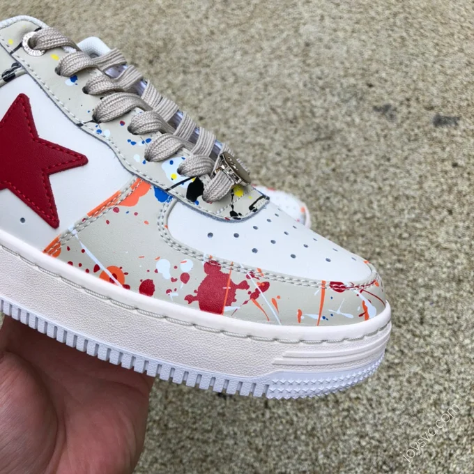 BAPE STA SK8 Red White