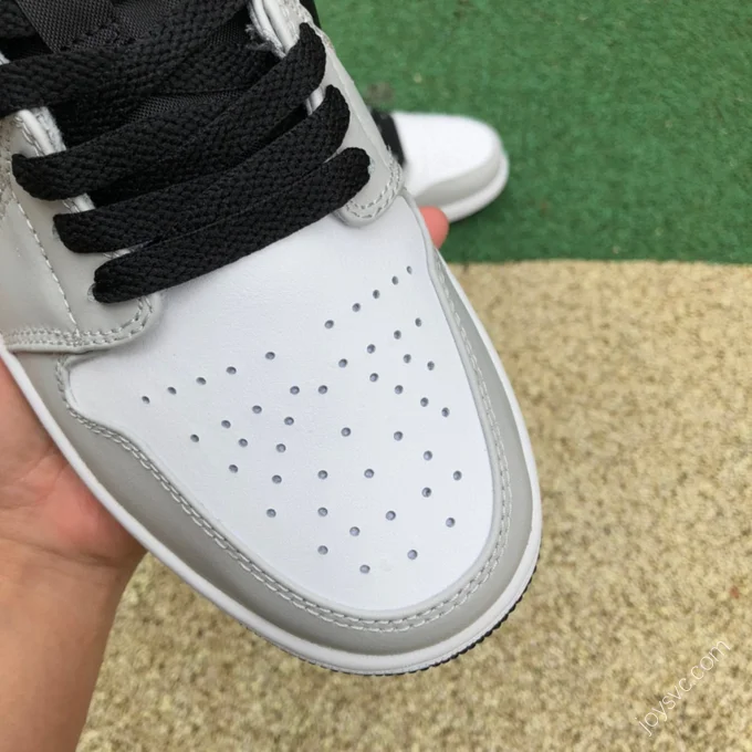 Air Jordan 1 Low White Black Pink Sneakers 553558-062