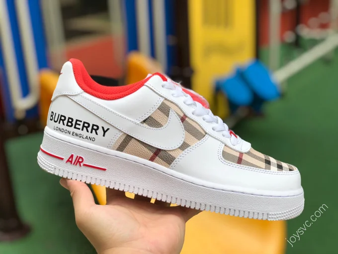 Nike Air Force 1 Low White/Red Burberry BL0068-288