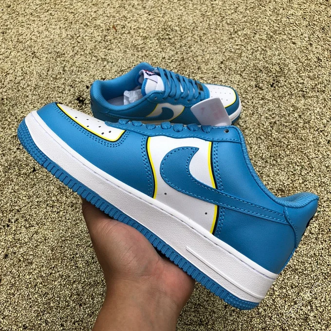 Nike Air Force 1 '07 White/Blue/Yellow Lines BS8856-121