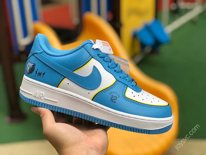 Nike Air Force 1 '07 White/Blue/Yellow Lines BS8856-121