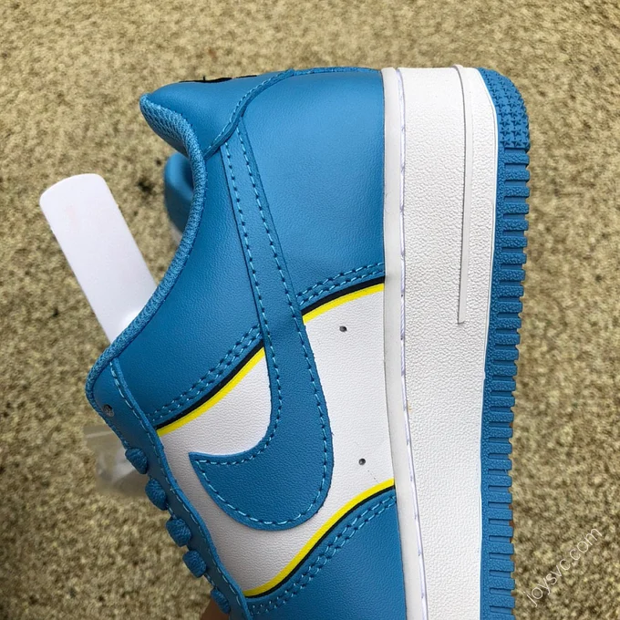 Nike Air Force 1 '07 White/Blue/Yellow Lines BS8856-121