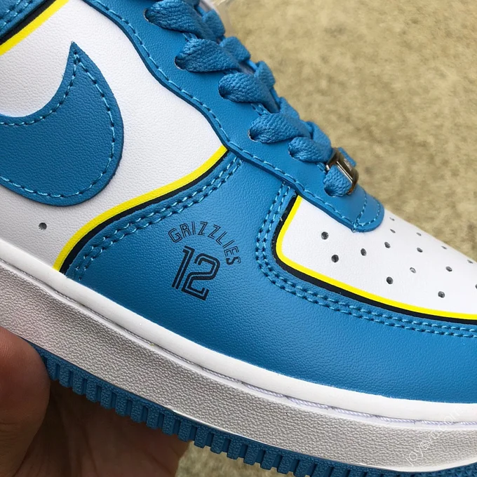 Nike Air Force 1 '07 White/Blue/Yellow Lines BS8856-121