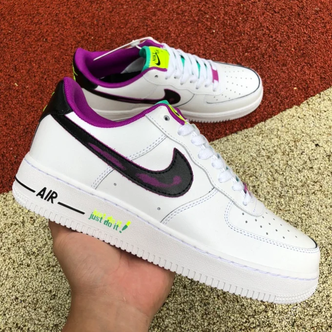 Nike Air Force 1 '07 White/Black/Purple DX3933-100