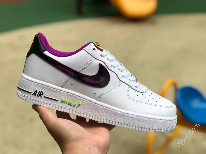 Nike Air Force 1 '07 White/Black/Purple DX3933-100