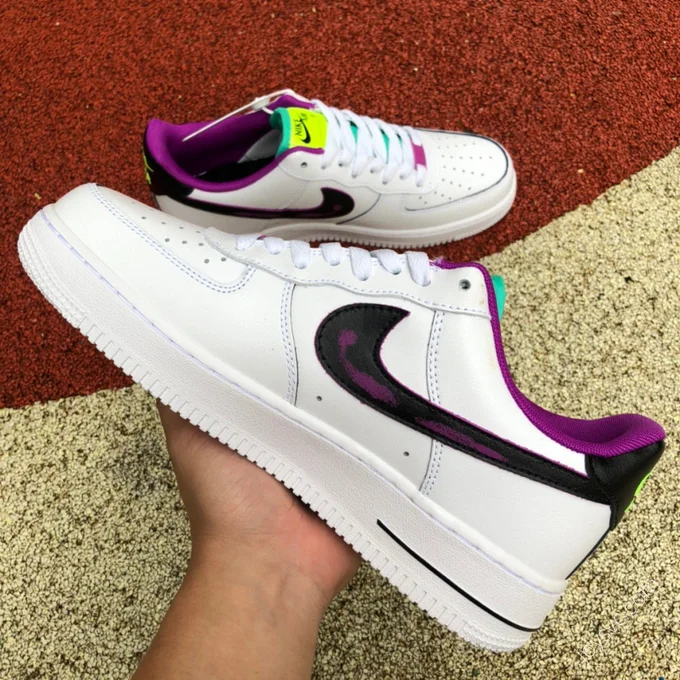 Nike Air Force 1 '07 White/Black/Purple DX3933-100