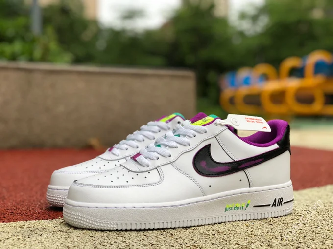 Nike Air Force 1 '07 White/Black/Purple DX3933-100