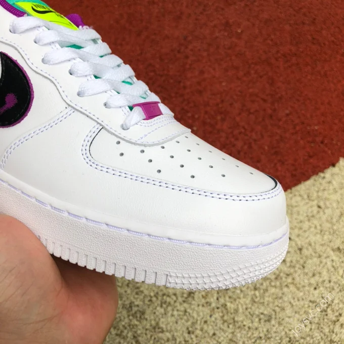 Nike Air Force 1 '07 White/Black/Purple DX3933-100