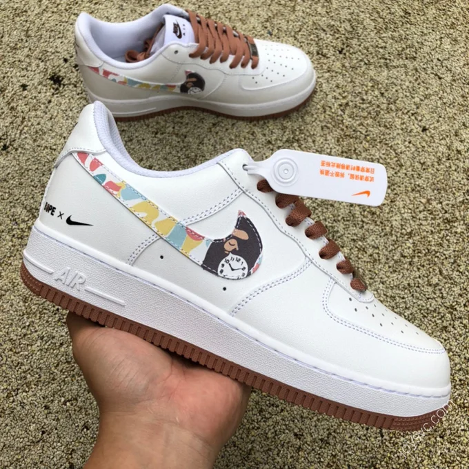 Nike Air Force 1 '07 White/Brown AF1234-003