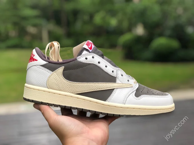 Travis Scott x Air Jordan 1 Low White Tan LJR D