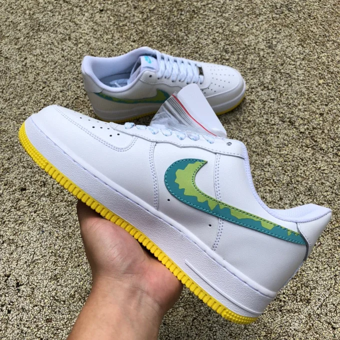 Nike Air Force 1 '07 White/Green/Yellow AF1234-001