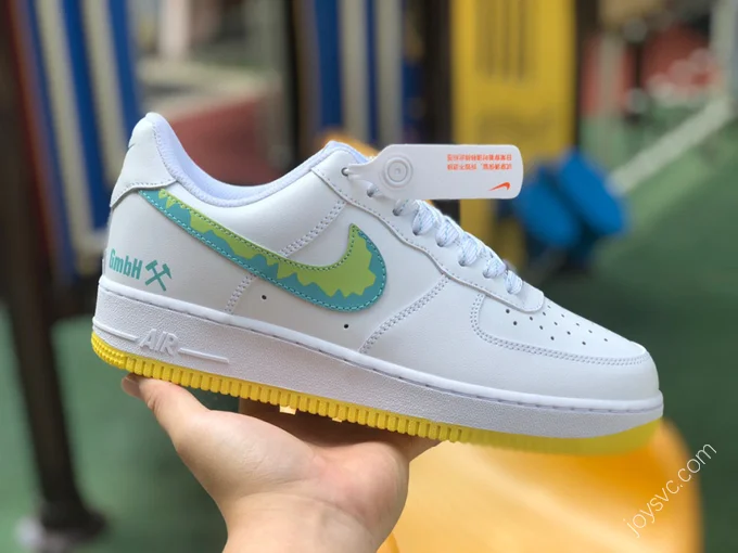 Nike Air Force 1 '07 White/Green/Yellow AF1234-001