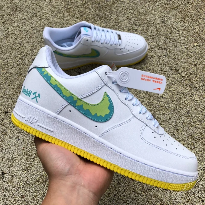 Nike Air Force 1 '07 White/Green/Yellow AF1234-001