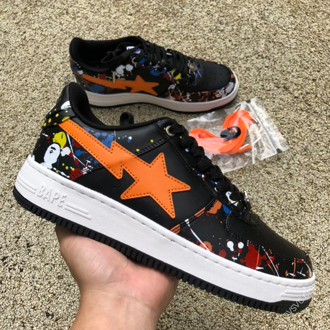 BAPE STA SK8 Black Orange