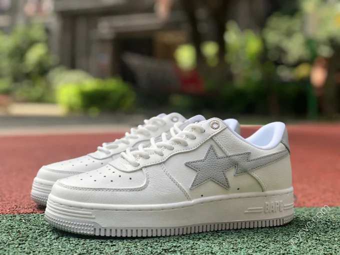 BAPE STA SK8 Silver White