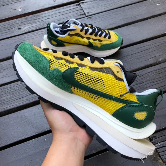 Nike x Sacai Vaporwaffle Green Yellow CV1363-700