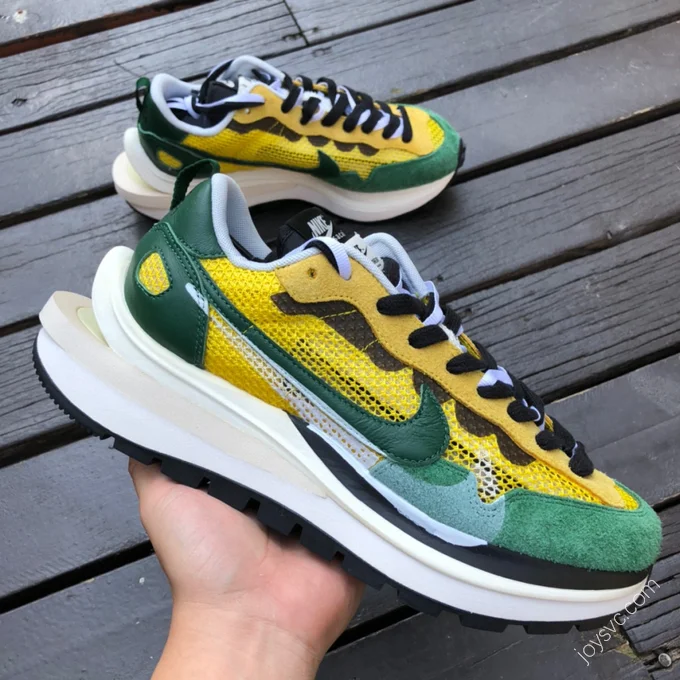 Nike x Sacai Vaporwaffle Green Yellow CV1363-700