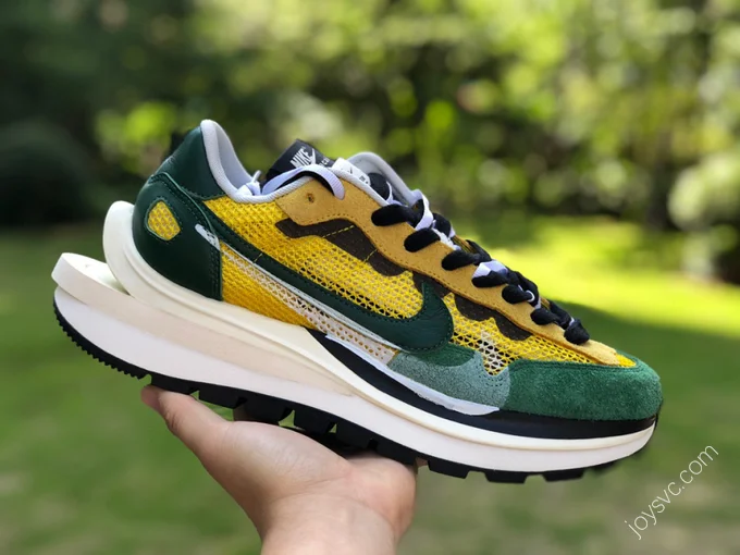 Nike x Sacai Vaporwaffle Green Yellow CV1363-700