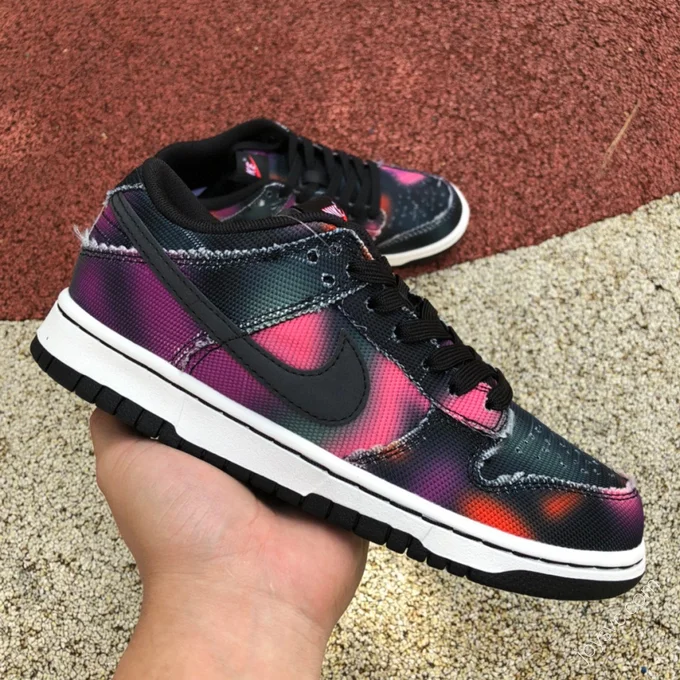 Nike Dunk Low Black Purple Graffiti DM0108-002