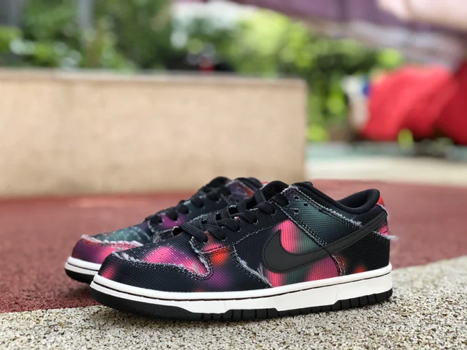 Nike Dunk Low Black Purple Graffiti DM0108-002