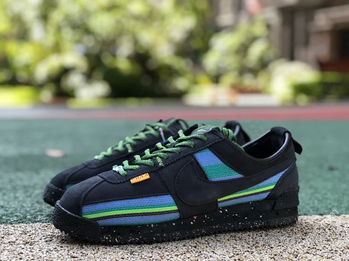 Union x Nike Cortez Black Blue Green DR1413-001