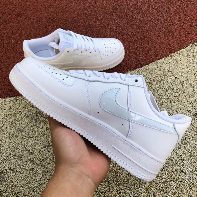 Nike Air Force 1 White/Light Blue Swoosh CT3839-106